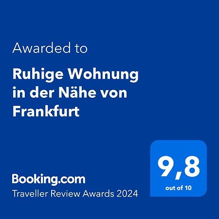 Ruhige Wohnung In Der Naehe Von Frankfurt Kelkheim Esterno foto